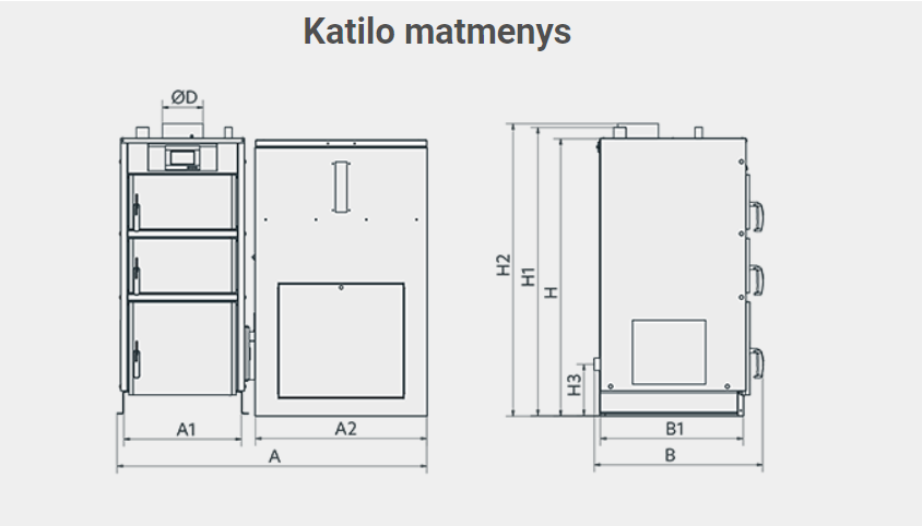 Kamen Pellet Kompakt LUX kombinuotas