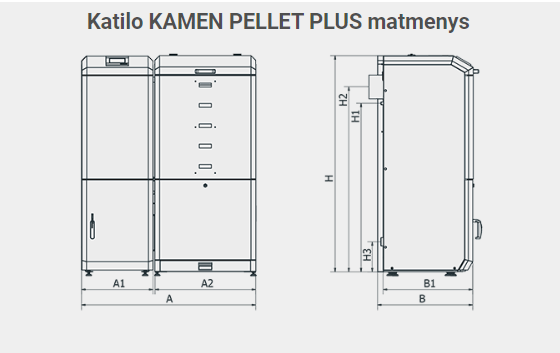 Kamen Prima Pell granulinis katilas