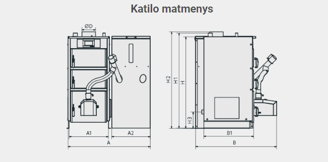 Kamen Pellet Kompakt automatinis katilas