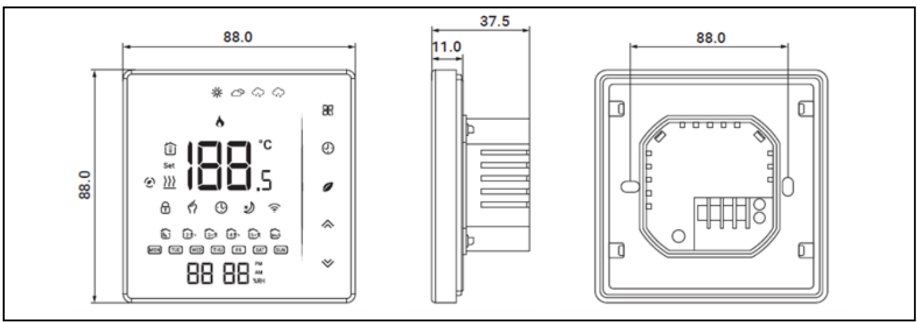 PATALPOS TERMOSTATAS KONVEKA TW 230/16