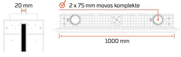 LINEO PRO – priglaistomi linijiniai vėdinimo difuzoriai