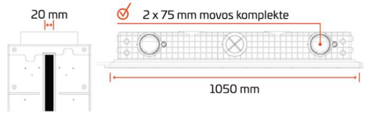 LINEO PRO – priglaistomi linijiniai vėdinimo difuzoriai