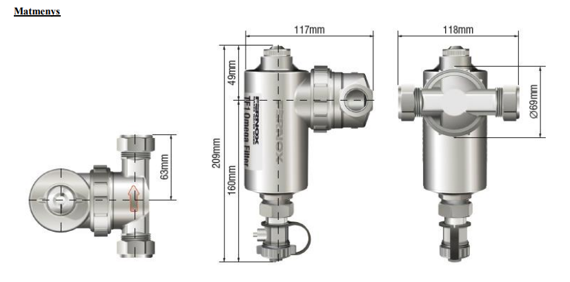 Filtras TF1 Omega DN20 ir DN25